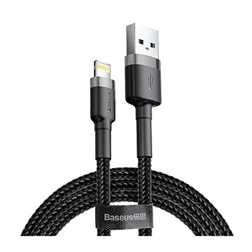 Baseus Cafule Cable - USB to Lightning Cable, 1.5 A, 2 m (Grey/Black)