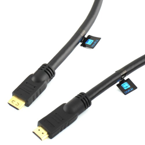 Ligawo ® Redmere High Speed HDMI Kabel mit Ethernet 20m / Verstärker Repeater Kabel | bis 20m UHD UltraHD 4Kx2K @ 60Hz