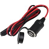 KUNCAN 3FT SAE To Dual USB Car Charger 2.1A 2 Ports Power Socket for Smart Phone Tablet GPS