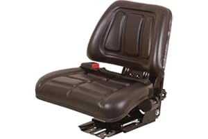 G.L.D. FORNITURE Sedile per trattore con sospensioni meccaniche, molleggio verticale completo di cintura di sicurezza