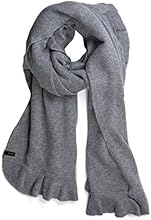 LOFOIO Stola Donna GRIGIO lana con balza