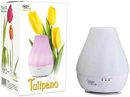 TULIPANO – USB Essential Oils Ultrasonic Aroma Diffuser / USB Humidifier - 90 ml, 7 colors LED, perfect for aromatherapy and chromotherapy