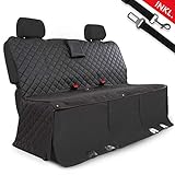 ✔️ SICHER UNTERWEGS: Mit unserer hochwertigen, wasserdichten, rutschfesten und robusten Schutzdecke und der Gurtleine reist Ihr Hund gut gesichert auf dem Rücksitz! So bleibt niemand allein!