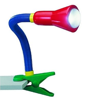 TRIO, Lampe à fixer, Flexo 1xE14, max.18,0 W Corps: Plastique, Multicouleur L:8,2cm, H:30,0cm, P:30,0cm IP20,Interrupteur de cordon