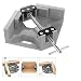 Produktbild Housolution Right Angle Clamp, Single Handle 90°Corner Clamp, Aluminum Alloy Right Angle Clip Clamp Tool Woodworking Photo Frame Vise Holder with Adjustable Swing Jaw - Gray