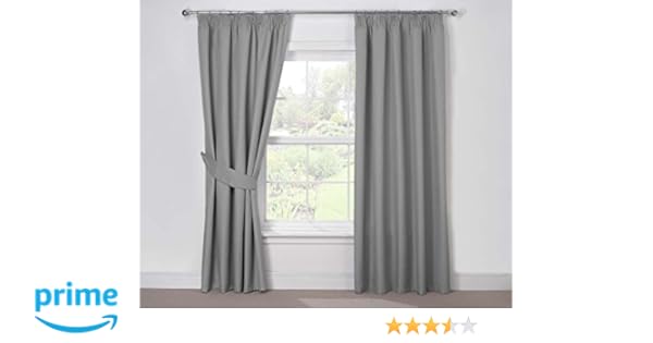 Polyester Julian Charles Luna Thermal Coated Eyelet Curtains 90 X