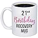 Produktbild 21st Birthday Gifts - 21st Birthday Recover Coffee Mug - Funny Sarcastic Twenty One Year Old Born In 1997 Novelty 11oz Cup For Best Friend, Sister, Coworker, Family, Her, Women - Party Mug