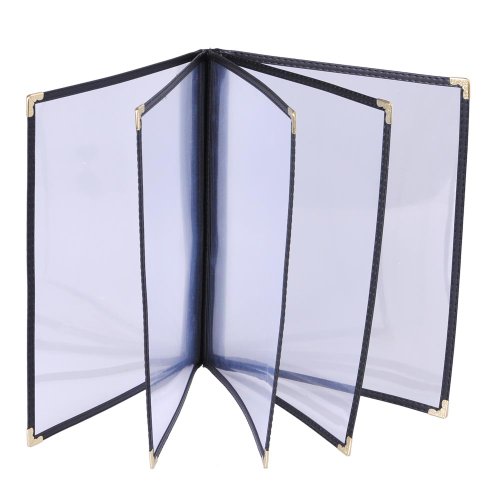 Yescom20 Pack of Menu Covers 8.5"x14inches 5 Pages 10 Views Bar Cafe Restaurant Book Black Folder