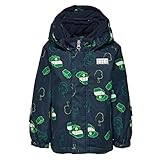 Weiches Mikrofleecefutter sowie weicher Kinnschutz. Sicherheitsschnalle für die Befestigung der Handschuhe. Abnehmbare Kapuze.