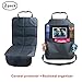 Produktbild Idefair Sitzschutz Wasserdichte Rücksitz-Auto-Organisator für Baby/Kinder/Kleinkind/Hund Anti-Rutsch-Autositz Matte Heavy Duty Fleckschutz Auto Seat Protector gepolstert - Universalgröße