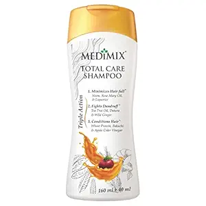 MEDIMIX Total Care Shampoo | 200ml | Minimizes Hair Fall* | Fights Dandruff* | Conditions Hair^ |