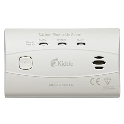Kidde 10LLCO Alarme à monoxyde de carbone étanche à vie avec batterie lithium de 10 ans