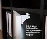 Unsichtbare Kindersicherung Magnetschloss für Schrank und Schubladen, Montage ohne Schrauben, Baby Schranksicherung Schubladensicherung mit Magnet - 4
