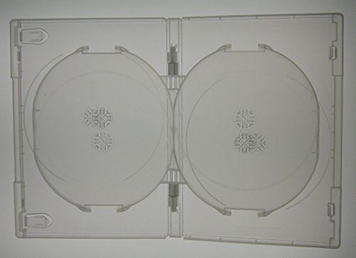 Kronenberg24 Profi DVD Hüllen 6fach 15mm transparent – 10 Stück - 6