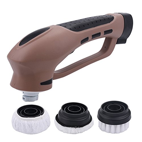 Preisvergleich Produktbild Reinigungsbürste Elektronik Handliche Lederbürste Schuhe Bürste Batteriebetriebener Poliermaschine Lederpfleger für die Lederpflege von Taschen, Schuhen, Ledersofas und anderen Ledermöbel von Fochea