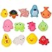 1Set HENGSONG Kids Baby Rubber Float Sqeeze Sound Animals Toys Bath Play Toys