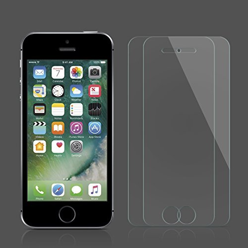 2-Pack Cristal templado iPhone 5S Protector Pantalla iPhone 5s SPARIN Cristal Templado iPhone SE 5S 5C 5 Vidrio Templado con Alta Dureza Alta Transparencia Sin Burbujas 2-Pack Cristal templado iPhone 5S Protector Pantalla iPhone 5s SPARIN Cristal Templado iPhone SE 5S 5C 5 Vidrio Templado con Alta Dureza Alta Transparencia Sin Burbujas