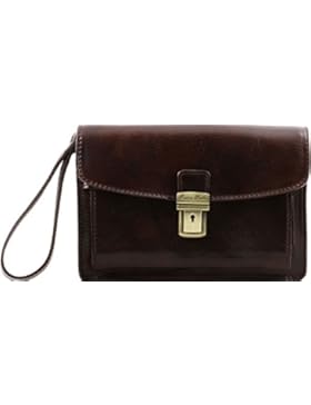 Tuscany Leather - Max - Elegante Handgelenktasche/Herrentasche aus Leder - TL8075
