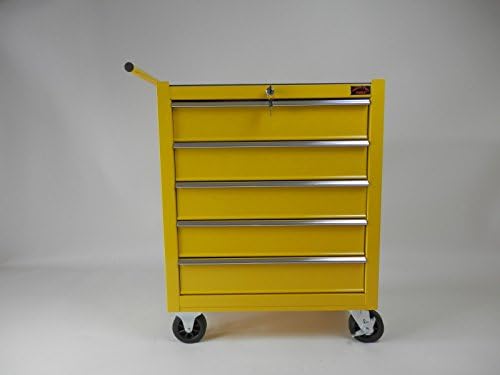 ROLL CABINET 5 LARGE DRAWERS ROLLCAB GARAGE TOOL CHEST BOX BALL BEARING SLIDES DRAWERS