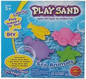 DIY - Kids,Colourful childrens Play sand, Non stick to hands,Easy to sculpt &amp; never dries out - Ideal New year Gift for Children &amp; Kids- Best selling Childrens Toys New Years Gifts Presents