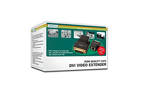 DIGITUS DVI Video Extender über Cat5, bis zu 70m Verlängerung, CAT5, UTP, max. Auflösung 1920 x 1200 bei 60Hz - 4