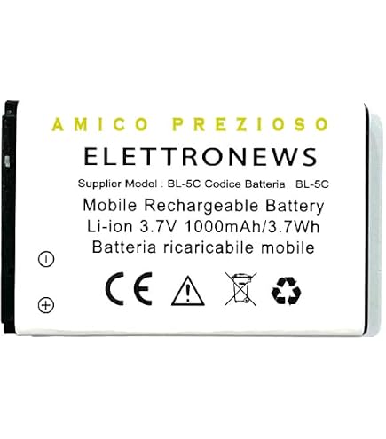 Batteria 1100 MAh Per Brondi Window+ - Modello BL-5C - Nuova - Generica