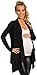 Happy Mama Women's Maternity Waterfall Cardigan Shrug Jacket Blazer UK10-18 320p (Black, 14)