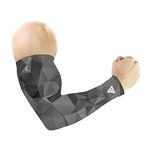 Le Gear - OG-004 Orgami Polygon Arm Sleeves (Grey, Free Size)
