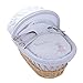 Izziwotnot Humphrey's Corner Sketchbook Baby Girl Wicker Moses Basket (Natural)
