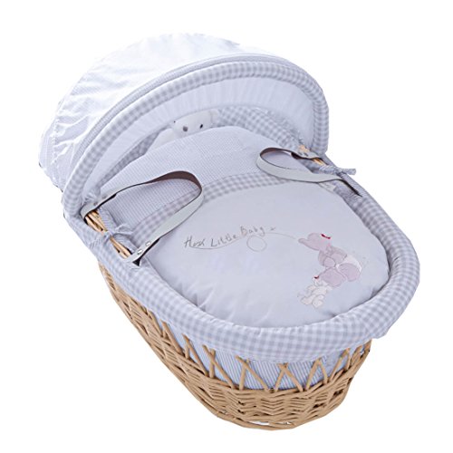 Izziwotnot Humphrey's Corner Sketchbook Baby Girl Wicker Moses Basket (Natural)