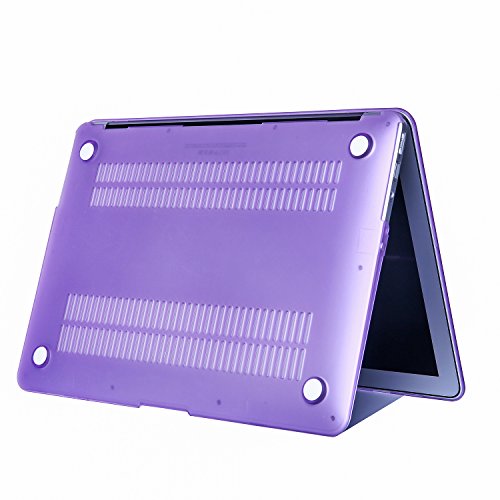 RYGOU 4 in 1 Kunststoff Hard Case Shell mit Tastatur Haut Screenguard und Anti-Staub Stecker für 11,3 Zoll Macbook Air Modell: A1370 / A1465 - 4