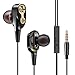 Produktbild OOFAYWFD 7D HiFi In-Ear Kopfhörer Dual Dynamic Treiber Super Bass Stereo Headset Kopfhörer,Black