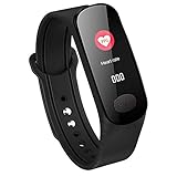 Wysgvazgv Smart Armband Uhr mit Pulsmesser, Fitness Tracker Aktivitätstracker ECG+PPG IP67 Farbbildschirm Pulsuhren Schrittzähler Schlafmonitor Blutdruckmonitor Anruf SMS iOS Android Damen Herren