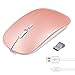 Produktbild Solocil Kabellose Maus Wireless Mäuse Mouse, 2.4G PC Maus, Wiederaufladbar Mäuse mit USB Nano Empfänger 3 Einstellbare DPI-Werte für PC,Laptop, Notebook,Computer,MacBook,Office,Home