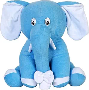 RVA Soft Cute Spongy Hugable Baby Sitting Elephant in New Design for Your Kid, Show Piece or for Your Loved One - 42 cm (Pink)