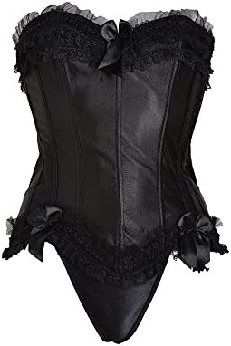 Killer Corsets Women's Corset in Satin Black size UK 10-12 (S-M)