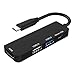 Price comparison product image USB C Hub, USB Type-C adapter with 4 Ports HDMI 4K & USB 3.0 & USB 2.0 and Micro USB Power Input Charging Port For Macbook Smartphone PC Laptop Notebook