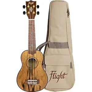 Flight Designer Series DUS430 Dao 4 Strings Soprano Ukulele, with Gig Bag, (Natural)