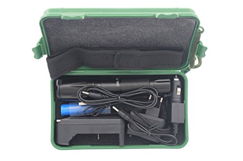 Taschenlampe LED T6 wiederaufladbare Zoombar Handlampe 5 Leuchtmodi wasserdicht Camping Lampe - 8