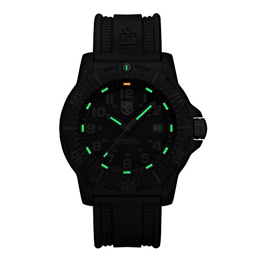 Luminox Black OPS PC Carbon Men's Quartz watch with Black dial featuring LLT Luminox light Technology 45 millimeters Carbon Compound case and Black PU Strap  XL.8815