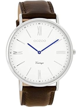 Oozoo Damen-Armbanduhr Analog Quarz Leder C7344