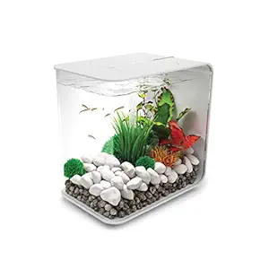 Flow 15 Aquarium with LED Light - 4 Gallon, White