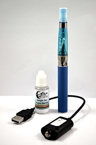 High Quality eGo CE4 Electronic Sheesha Vapor Pen w/ USB Charger Cable BLUE with STRAWBERRY Flavour NICOTINE FREE