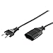 Produktbild Maxima Trade Kabel Euro Verlängerung 2m schwarz / Euro-Stecker > Euro-Kupplung / Verlängerungskabel