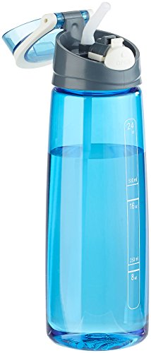 PEARL sports BPA-freie Kunststoff-Trinkflasche mit Einhand-Verschluss, 700 ml, blau - 4