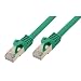 Produktbild Patchkabel mit Rastnasenschutz, Cat. 7 S/FTP PiMF halogenfrei (LSOH), 600MHz, grün, 30m, Good Connec