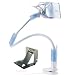 Produktbild First2savvv LR-CQT-03G3 blau Universal Handy Halter Halterung flexible Schwanenhals-Kit lange Arm-Desktop-Bett Küche Gym Faule Haltewinkel-Halter-Standplatz für Samsung Galaxy Note Edge Note 4 Note 3 Note 2 S5 mini S5 ALPHA K zoom S4 S4 mini A3 A5 CORE Max LG OPTIMUS L5 ii E460 L7 II P710 G2 D802 Nexus 5 D821 G-Flex D955 L40 D160 G PRO 2 G2 MINI D620 G3 D855 G3 S D722 L20 D100 L30 D120 L50 D213 L70 D320 L90 D405 F60 D390N Flex 2 H955 G4 G2 mit mini stehen