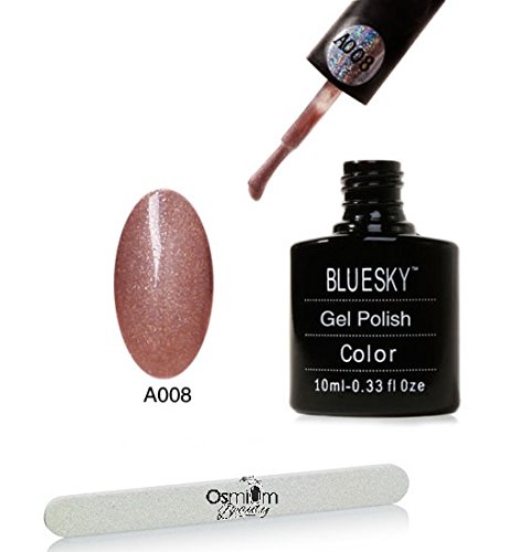 Bluesky AAA Range UV/LED Shellac Gel Polish With Free 100/180 Osmium Beauty Nail File (A08)