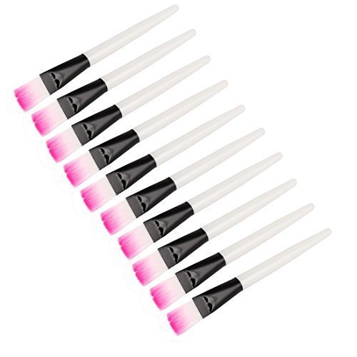 10 Pcs Makeup Tool Plastic Handle Facial Mud Mask Applicator Brush