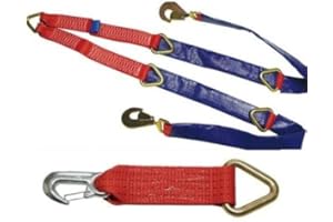 MOZONE Fixed Winch Brother Straps with Winch hook Reducer for Recovery Tow Eyes